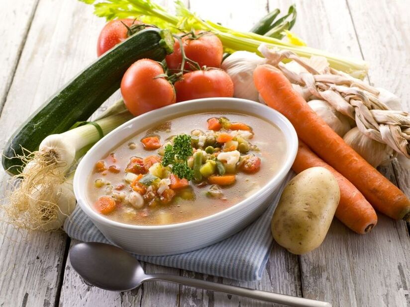 soupe de légumes pour la prostatite et l'adénome de la prostate